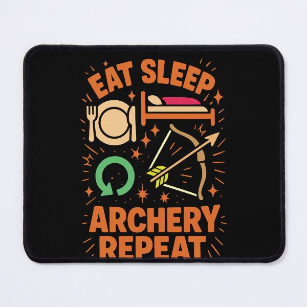 Item preview, Eat Sleep Archery Repeat Funny Archer designed and sold by LuminOrb.