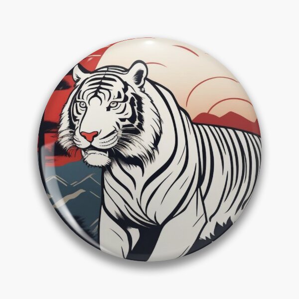 Item preview, Roaring Tiger on Cliff – Edo Period Japanese Print designed and sold by Vandy Fullam.