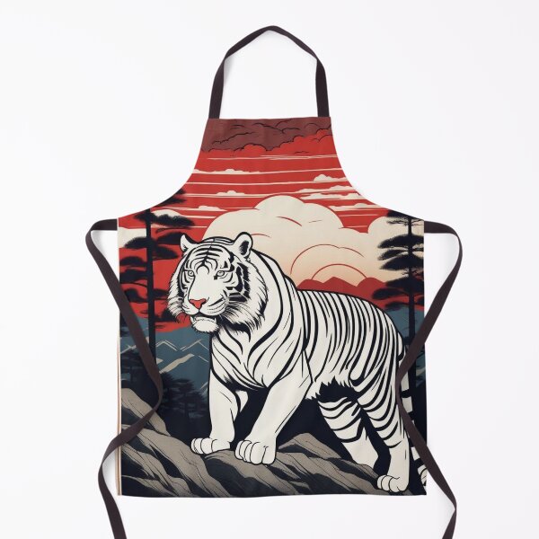 Item preview, Roaring Tiger on Cliff – Edo Period Japanese Print designed and sold by Vandy Fullam.