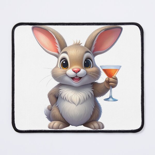 Item preview, Cute Rabbit with a Cocktail designed and sold by takeng07.
