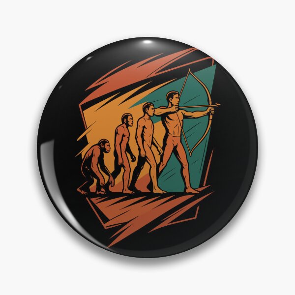 Item preview, Evolution of Archery Archer Bow Target designed and sold by LuminOrb.