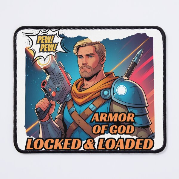 Item preview, Armor of God, Locked & Loaded. Pew! Pew! designed and sold by GiggleGooods.