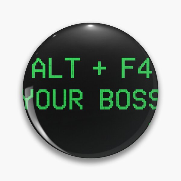 Item preview, Alt + F4 Your Boss – Retro DOS Style Poster designed and sold by Dead Poets Apparell.