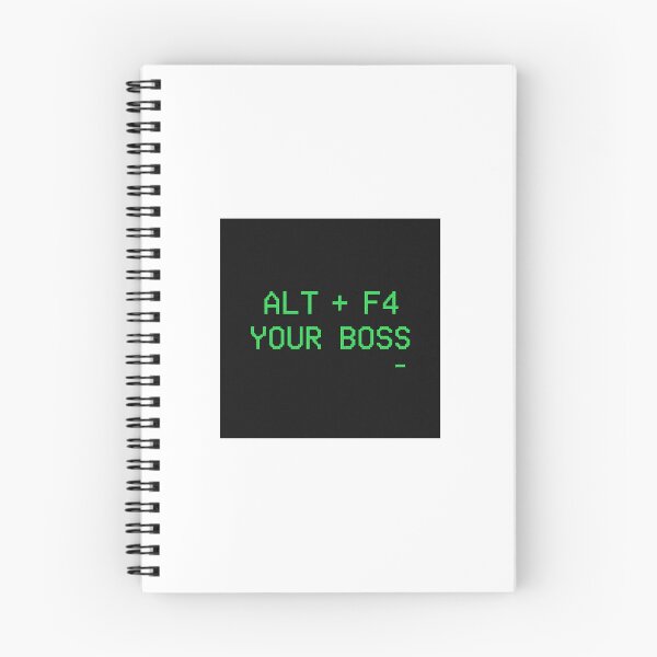 Item preview, Alt + F4 Your Boss – Retro DOS Style Poster designed and sold by Dead Poets Apparell.