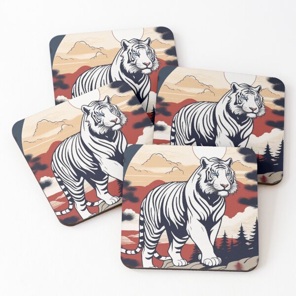 Item preview, Japanese Tiger with Rising Sun – Traditional Edo Artwork designed and sold by Vandy Fullam.