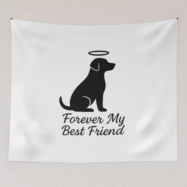 Item preview, Forever My Best Friend – Dog Memorial Silhouette designed and sold by Dragonfly-10.