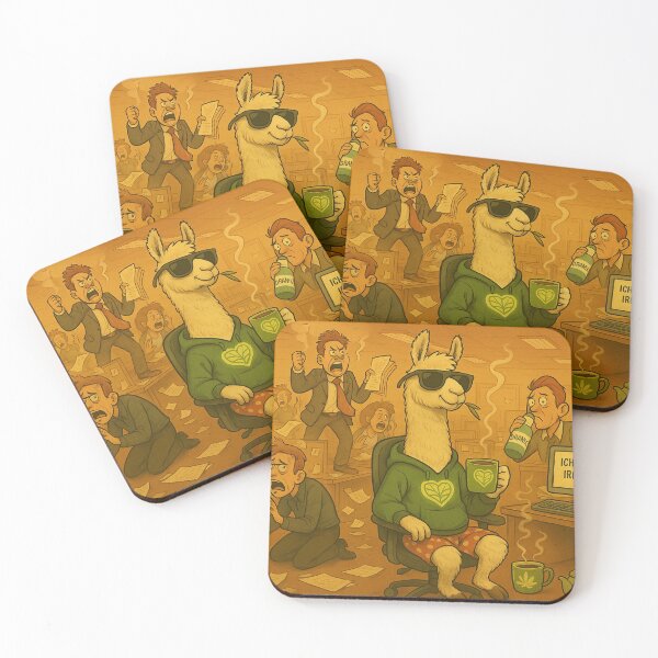 Item preview, Office Lama – “I’ll answer sometime” designed and sold by GruenesHerz.art.
