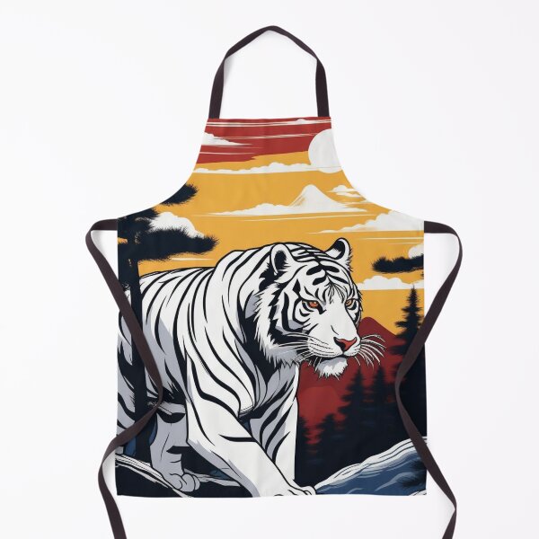 Item preview, Ukiyo-e Tiger Guardian – Retro Japanese Mythical Poster designed and sold by Vandy Fullam.