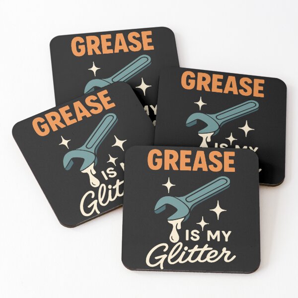 Item preview, Grease Is My Glitter Garage Mechanic Saying designed and sold by LuminOrb.