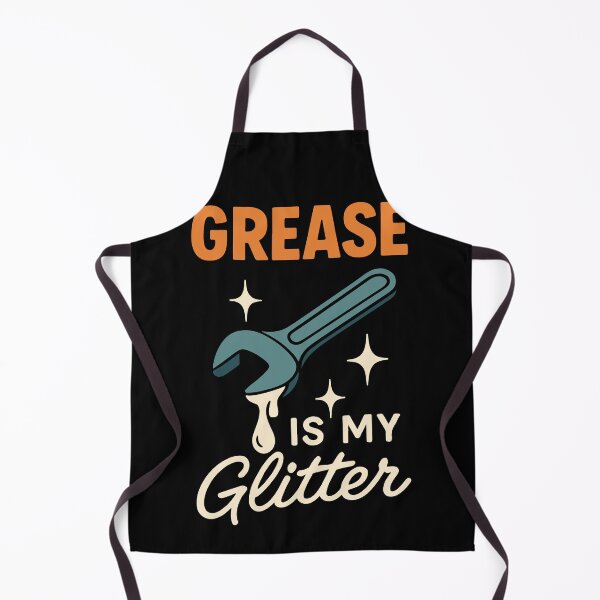 Item preview, Grease Is My Glitter Garage Mechanic Saying designed and sold by LuminOrb.