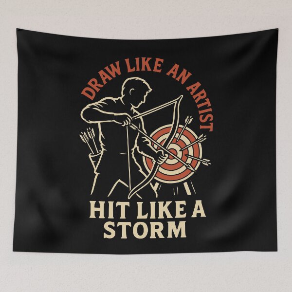 Item preview, Draw Like An Artist Hit Like A Storm Archer designed and sold by LuminOrb.