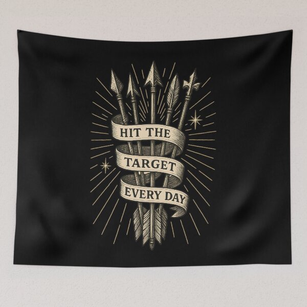 Item preview, Hit The Target Every Day Archery arrow Bow Archer designed and sold by LuminOrb.