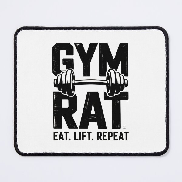 Item preview,  Gym Rat Eat Lift Repeat Vintage Weightlifting T-Shirt Design designed and sold by Enea Kelo.