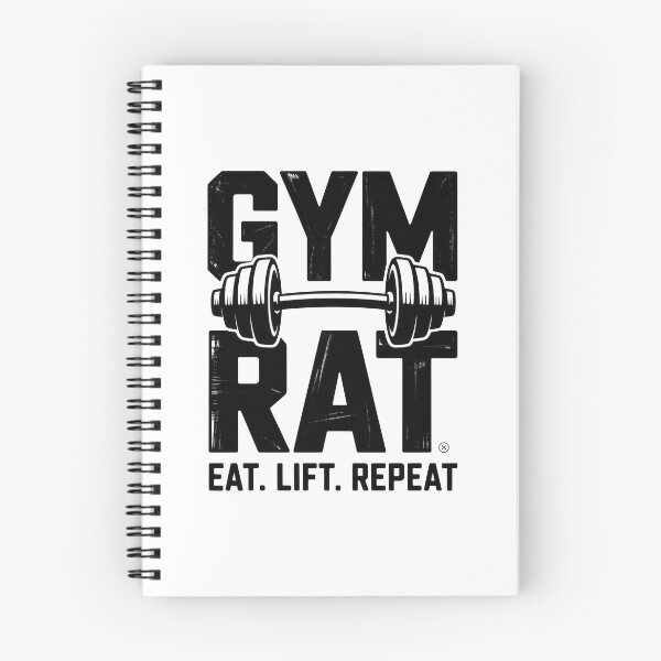 Item preview,  Gym Rat Eat Lift Repeat Vintage Weightlifting T-Shirt Design designed and sold by Enea Kelo.