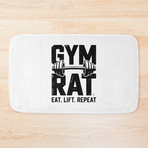 Item preview,  Gym Rat Eat Lift Repeat Vintage Weightlifting T-Shirt Design designed and sold by Enea Kelo.