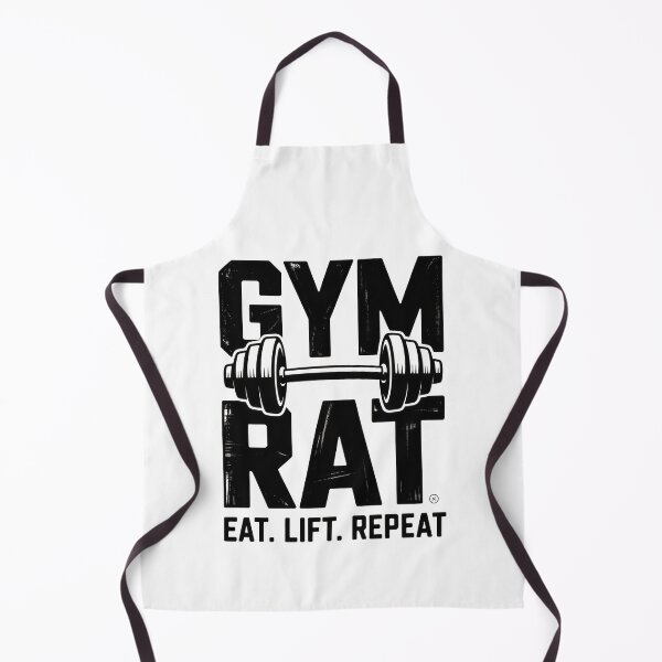 Item preview, Gym Rat Eat Lift Repeat Vintage Weightlifting T-Shirt Design designed and sold by Enea Kelo.