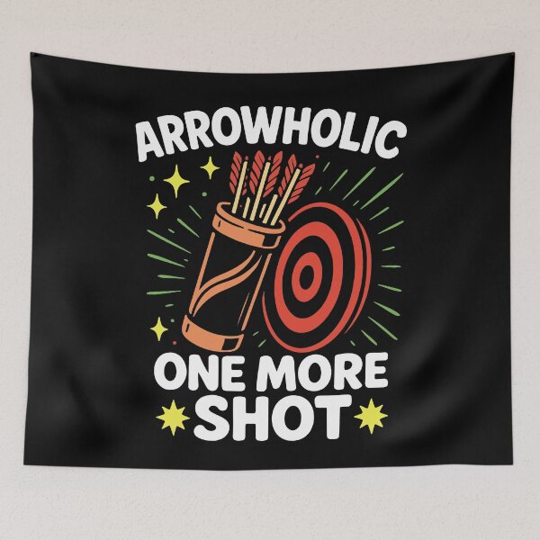 Item preview, Arrowholic One More Shot Funny Archer designed and sold by LuminOrb.