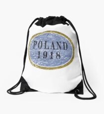 Vintage Poland Independence day Drawstring Bag