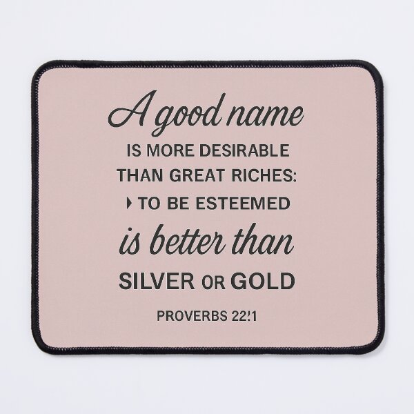 Item preview, The Weight of a Name: Proverbs 22:1 Typography for Soulful Legacy” designed and sold by TheWORDZ.