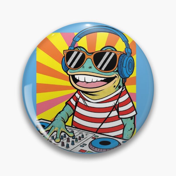Item preview, Funky DJ Frog   Grenouille DJ Stylée designed and sold by Drawingshirts.