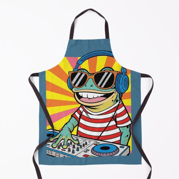 Item preview, Funky DJ Frog Grenouille DJ Stylée designed and sold by Drawingshirts.