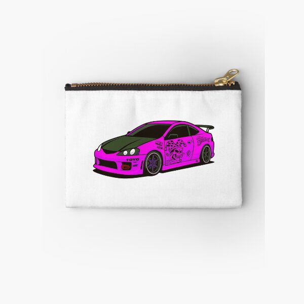 Item preview, JDM Racing Neon PINK Car illustrtion designed and sold by sabartgunpla.