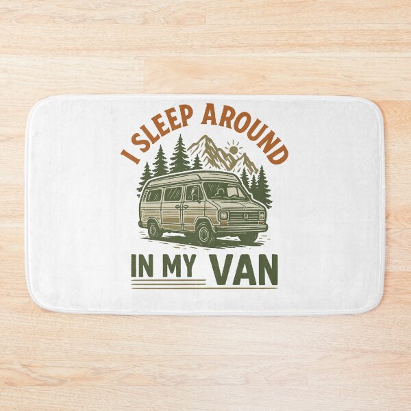 Item preview, I Sleep Around In My Van Funny Camping Adventure designed and sold by LuminOrb.