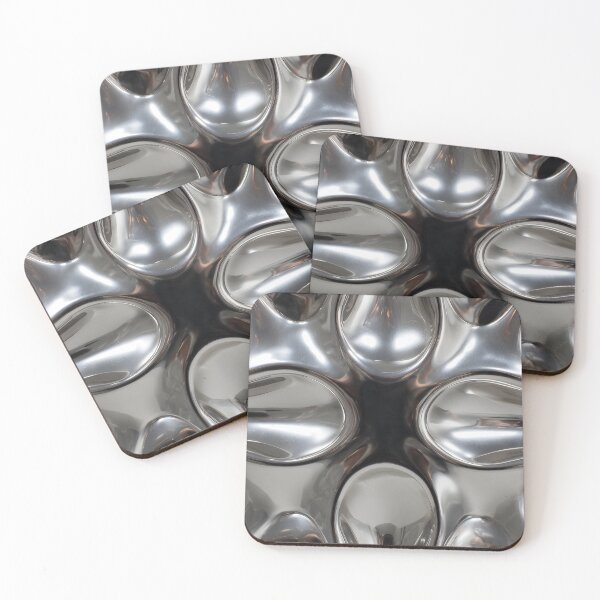 Item preview, Y2K Silver Liquid Pattern | Futuristic Chrome Glossy 1 designed and sold by Velvetcosmonova.