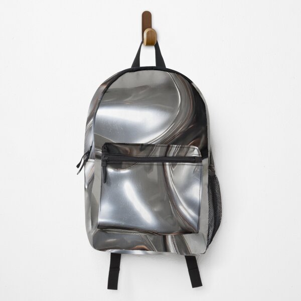 Item preview, Y2K Silver Liquid Pattern | Futuristic Chrome Glossy 1 designed and sold by Velvetcosmonova.