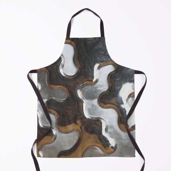 Item preview, Y2K Silver Liquid Pattern | Futuristic Chrome Glossy 2 designed and sold by Velvetcosmonova.