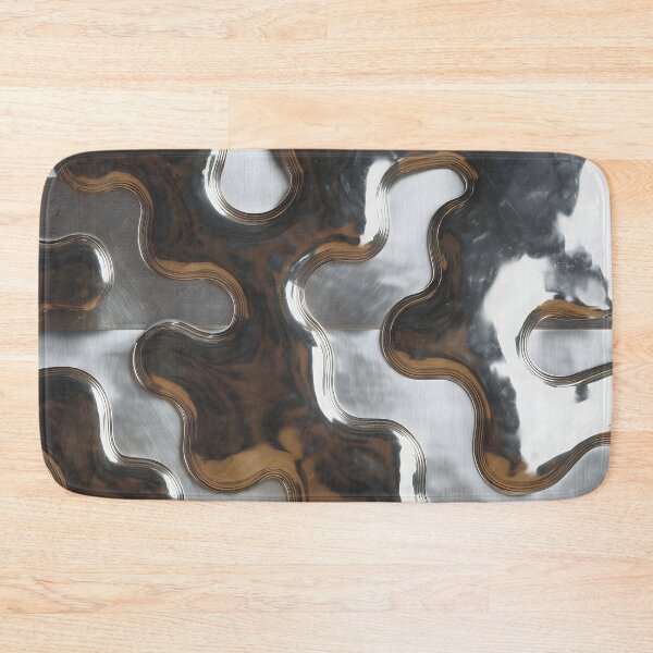 Item preview, Y2K Silver Liquid Pattern | Futuristic Chrome Glossy 2 designed and sold by Velvetcosmonova.