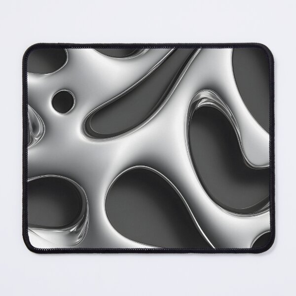 Item preview, Y2K Silver Liquid Pattern | Futuristic Chrome Glossy 3 designed and sold by Velvetcosmonova.