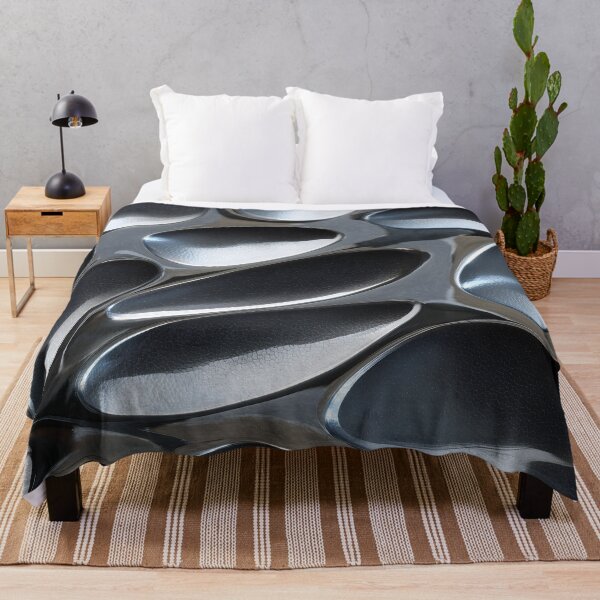 Item preview, Y2K Silver Liquid Pattern | Futuristic Chrome Glossy 4 designed and sold by Velvetcosmonova.