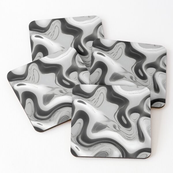 Item preview, Y2K Silver Liquid Pattern | Futuristic Chrome Glossy 6 designed and sold by Velvetcosmonova.