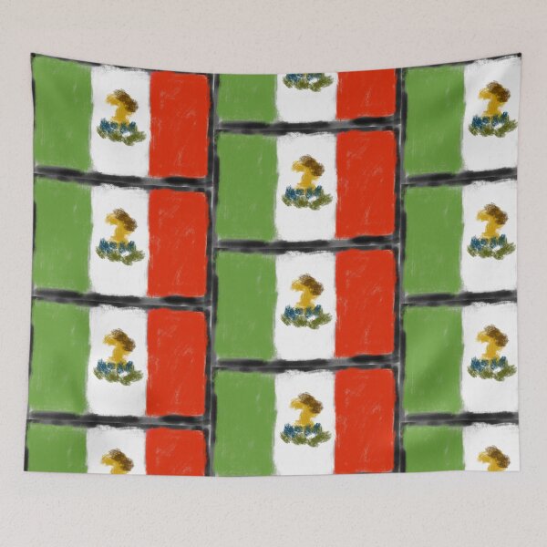 Item preview, Mexican Flag designed and sold by mjDesigns-.