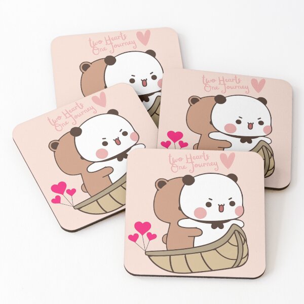 Item preview, Two Hearts One Journey Bubu Dudu On Ship Together Hugging Panda And Brownie Bear True Love Couple 2026 designed and sold by BlueSkylineArts.