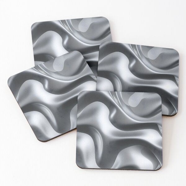 Item preview, Y2K Silver Liquid Pattern | Futuristic Chrome Glossy 8 designed and sold by Velvetcosmonova.