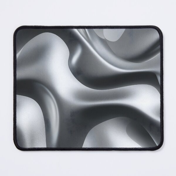 Item preview, Y2K Silver Liquid Pattern | Futuristic Chrome Glossy 8 designed and sold by Velvetcosmonova.