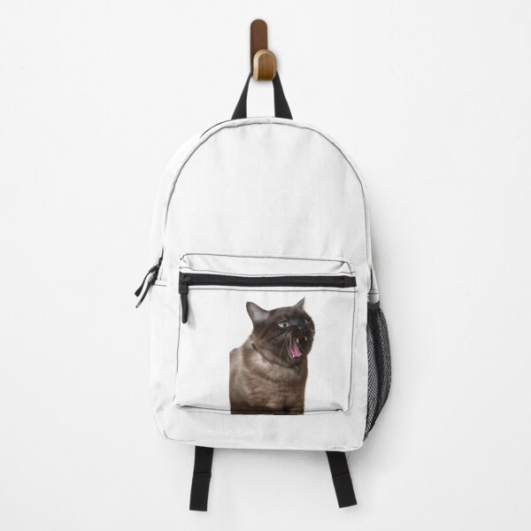 Item preview, Funny brown cat with open mouth isolated on white background designed and sold by Занурюйся.