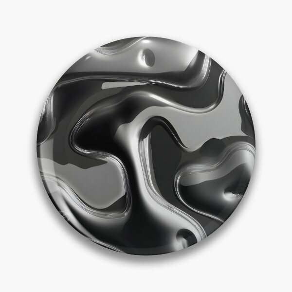 Item preview, Y2K Silver Liquid Pattern | Futuristic Chrome Glossy 9 designed and sold by Velvetcosmonova.