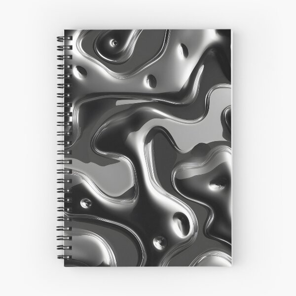 Item preview, Y2K Silver Liquid Pattern | Futuristic Chrome Glossy 9 designed and sold by Velvetcosmonova.