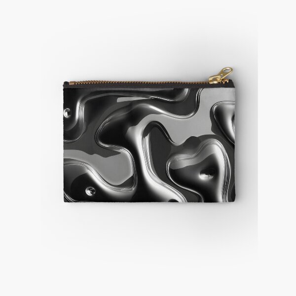 Item preview, Y2K Silver Liquid Pattern | Futuristic Chrome Glossy 9 designed and sold by Velvetcosmonova.