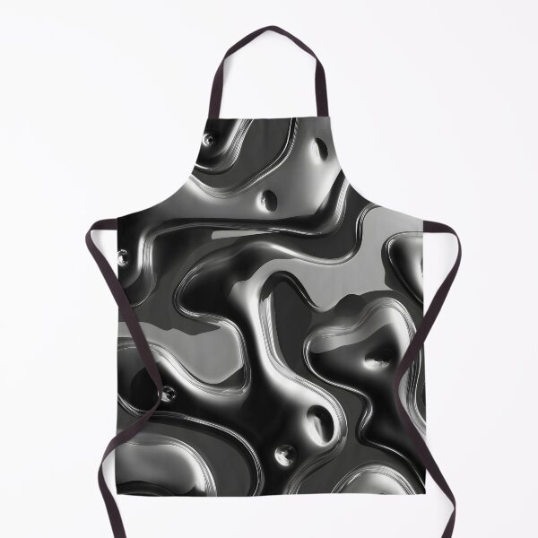 Item preview, Y2K Silver Liquid Pattern | Futuristic Chrome Glossy 9 designed and sold by Velvetcosmonova.