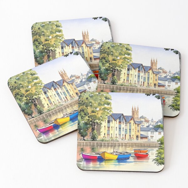 Item preview, Across the river to Totnes（watercolour + AI） designed and sold by artsmeow.