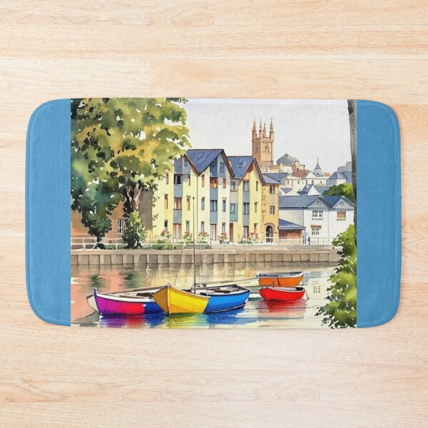 Item preview, Across the river to Totnes（watercolour + AI） designed and sold by artsmeow.