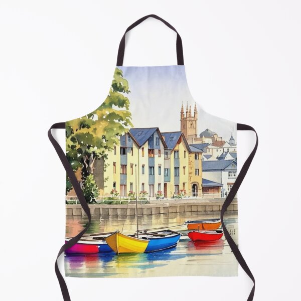 Item preview, Across the river to Totnes(watercolour + AI) designed and sold by artsmeow.
