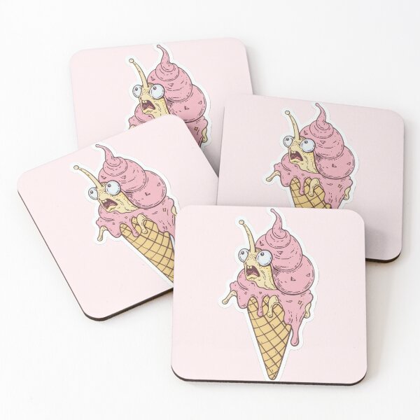 Item preview, Screaming Ice Cream Creature Sticker designed and sold by 404Garden.