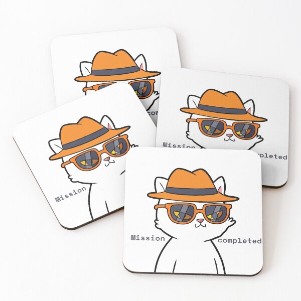 Item preview, Cool Cat with Sunglasses "Mission Completed"  designed and sold by MiraDesignCo.