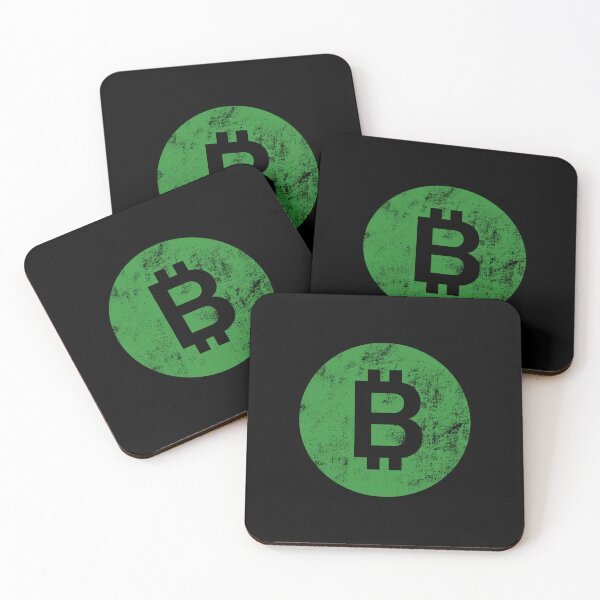 Item preview, Bitcoin Green Color Logo - Vintage Grunge designed and sold by CyberRex.