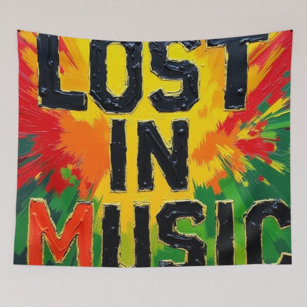 Item preview, “Reggae & Rasta Canvas – Jah Love, Lost in Music & Island Vibes Art designed and sold by TheDesignDen52.